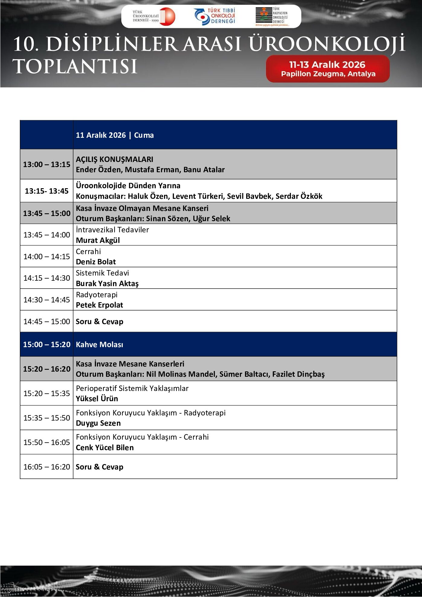 Bilimsel Program — sayfa 1 / 5